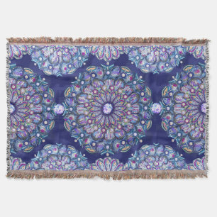 Couverture rosace bleue