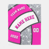 Couverture rose, blanche, argentée d'ouatine de (Devant)