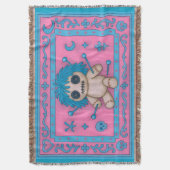 Couverture Rose + bleu turquoise Poupée vaudou (devant Vertical)