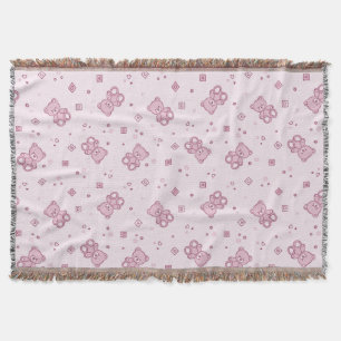 Couverture Rose d'arrière - plan de nounours