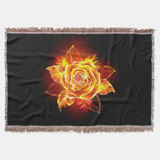 Couverture Rose de feu en fleurs (Devant)