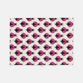 Couverture rose d'ouatine de bébé de coccinelle (Devant (Horizontal))