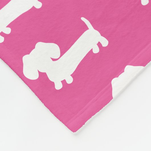 Couverture rose d'ouatine de conception de teckel (Coin)