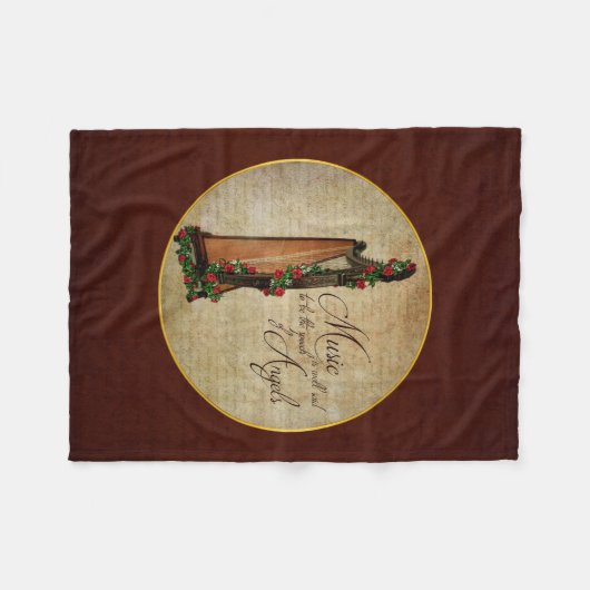 Couverture rose d'ouatine d'harpe d'Irlandais (Devant (Horizontal))