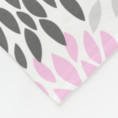 Couverture rose et grise de bébé de fleur (Coin)