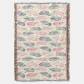 Couverture Rose et motif ethnique pourpre de plume (devant Vertical)