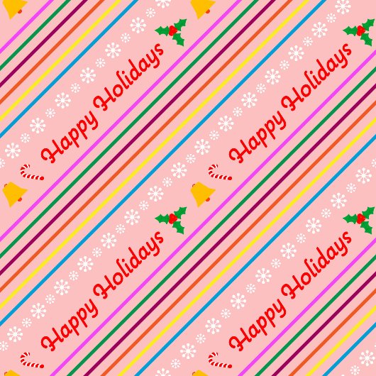 Couverture rose festive avec lettrage de Noël