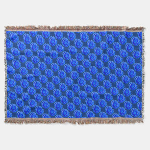 Couverture rose Fleur Bleu Rose Jeter Couvertures