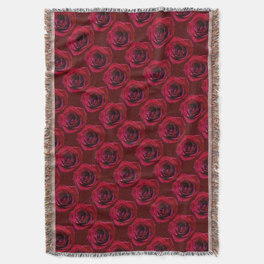 Couverture rose Fleur Roses Rouges Jeter Couvertur (devant Vertical)