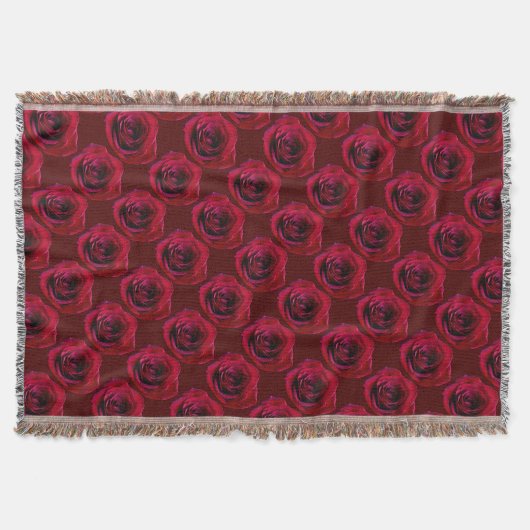 Couverture rose Fleur Roses Rouges Jeter Couvertur (Devant)