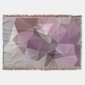 Couverture Rose gris, motif polygone violet. (Devant)
