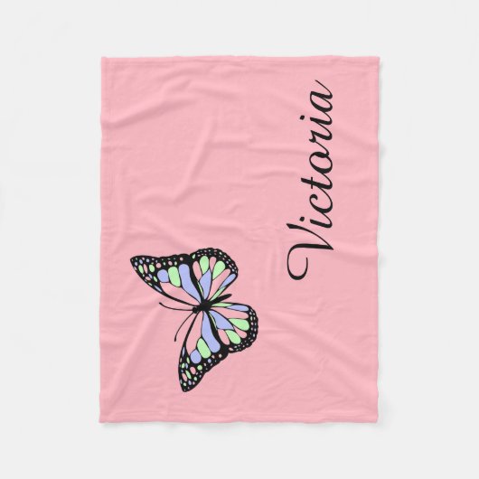 Couverture rose nommée faite sur commande de (Devant)