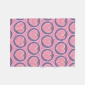 Couverture rose pourpre mignonne d'ouatine de (Devant (Horizontal))