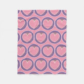 Couverture rose pourpre mignonne d'ouatine de (Devant)