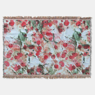 Couverture Rose Rouge Taches de pois Grunge Décomposition