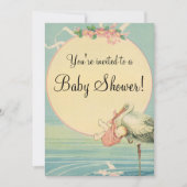 Couverture rose vintage, Baby shower Invitation (Devant)