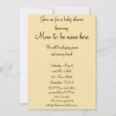 Couverture rose vintage, Baby shower Invitation (Dos)