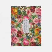 Couverture Rose vintage personnalisée - MODIFIER L (Devant)