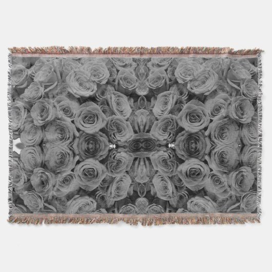 Couverture Roses gris, photo florale grise (Devant)