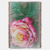 Couverture Roses lancez la couverture/rose et blanc (devant Vertical)