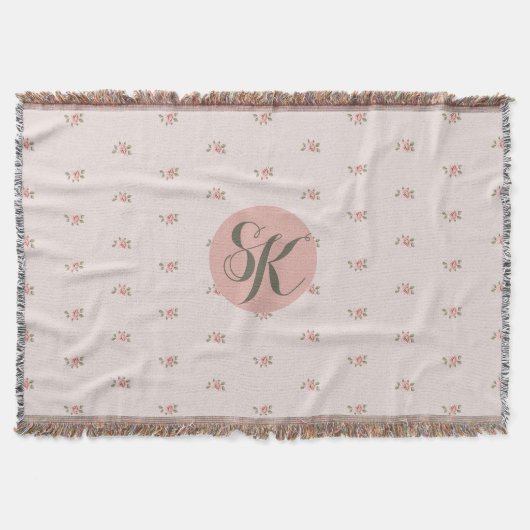 Couverture Roses miniatures et monogramme (Devant)