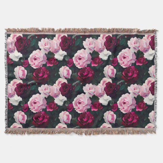 Couverture Roses peintes en rose et rouge (Devant)