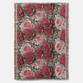 Couverture roses rouges baroques (devant Vertical)