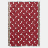 Couverture Rouge allemand de motif de silhouettes (devant Vertical)