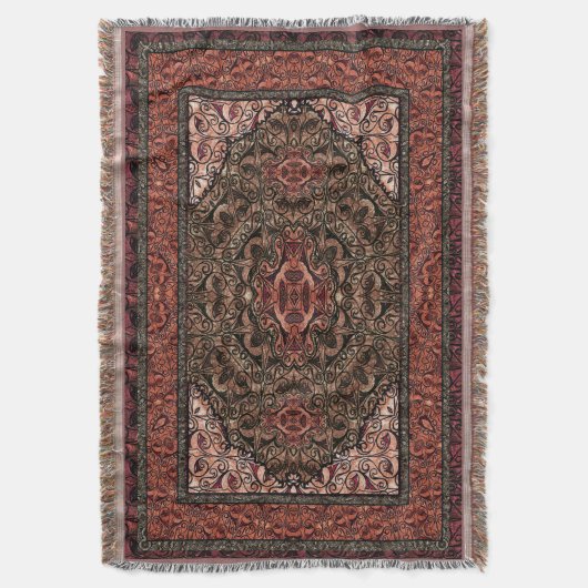 Couverture Rouge antique persan oriental (devant Vertical)