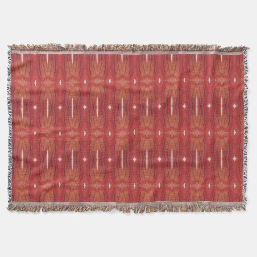 Couverture Rouge avec motif blanc (Devant)