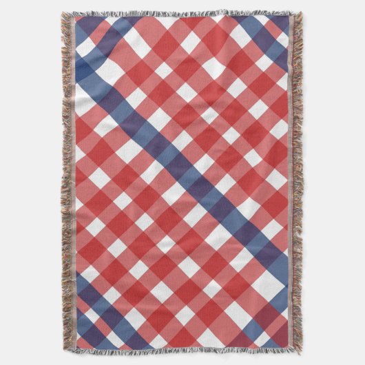 Couverture Rouge, blanc et bleu En vichy plaid Americana (devant Vertical)