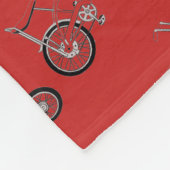Couverture rouge classique de jet de bicyclette de (Coin)