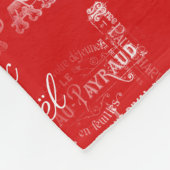 Couverture rouge d'ouatine de Noël de Paris Joyeux (Coin)