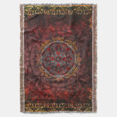 Couverture Rouge et tapisserie médiévale d'or (devant Vertical)