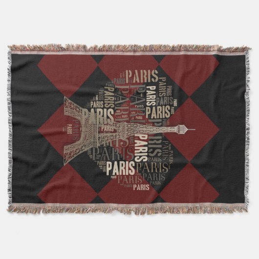 Couverture Rouge foncé noir de Paris | d'amour (Devant)