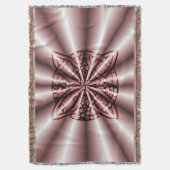 Couverture Rouge Metallic Celtic Knot Art original (devant Vertical)