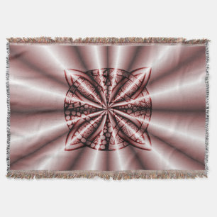 Couverture Rouge Metallic Celtic Knot Art original