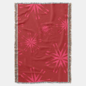 Couverture Rouge, rose, cool tendance fleur d'étoiles moderne (devant Vertical)