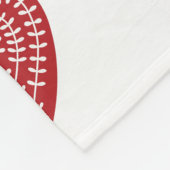 Couverture rouge scandinave d'ouatine de coeur (Coin)