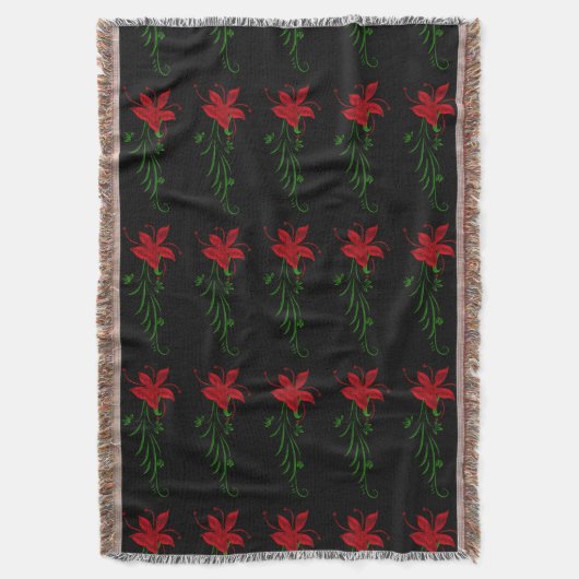 Couverture Rouge Star Gazer Lily Jeter Blanket (devant Vertical)