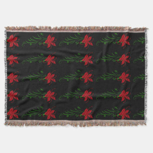 Couverture Rouge Star Gazer Lily Jeter Blanket