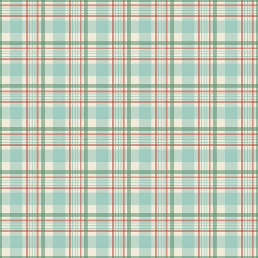 Couverture rouge vert plaid dans des tons pastel