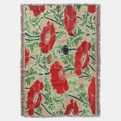 Couverture Rouge Vintage Pavot à lancer (devant Vertical)