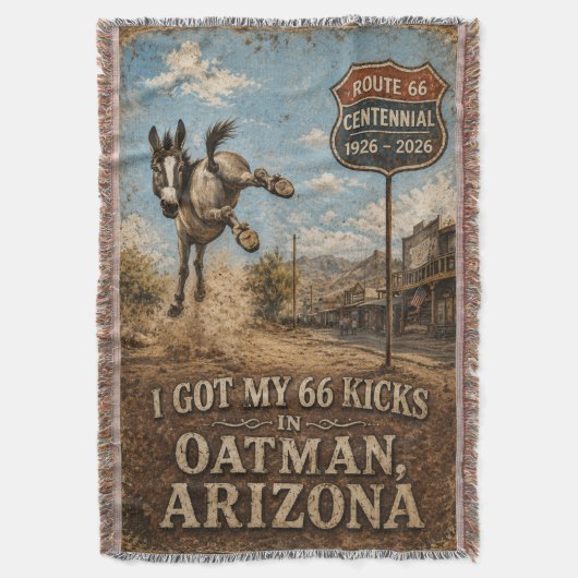 Couverture Route 66 Oatman Burro Charme Occidental (devant Vertical)