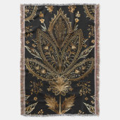 Couverture Royal Indian Luxury Black & Gold (devant Vertical)