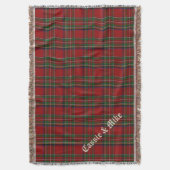 Couverture Royal Stewart Tartan Plaid Custom Thon Blanket (devant Vertical)