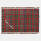 Couverture Royal Stewart Tartan Plaid Custom Thon Blanket (Devant)