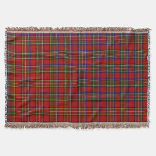 Couverture Royal Stewart Tartan Plaid Scottish Motif