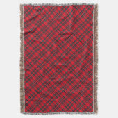 Couverture Royal Stewart tartan rouge noir plaid (devant Vertical)