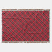 Couverture Royal Stewart tartan rouge noir plaid (Devant)